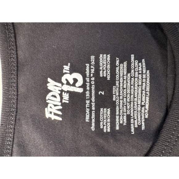Friday the 13th Jason Lives Halloween Graphic Long Sleeve T-Shirt, NWT 2X - Picture 7 of 10